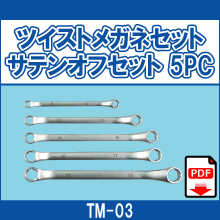 TM-03 ツイストメガネセット サテンオフセット 5PC