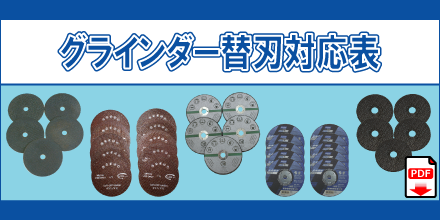 グラインダー替刃対応表 ロンググラインダー用ディスク ショートグラインダー用ディスク アングルカッター用ディスク WLG-D1*10 WLG-D1.6*10 WSG-D1*5 WSG-D2*5 MMC-D1*5 MMC-D2*5 厚さ1ミリ 1.6ミリ 1.8ミリ